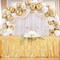 50pcs White and Gold Balloons Set – 12” Metallic Gold, White, and Confetti Latex Balloons for Birthday, Wedding, Engagement, and Anniversary Parties